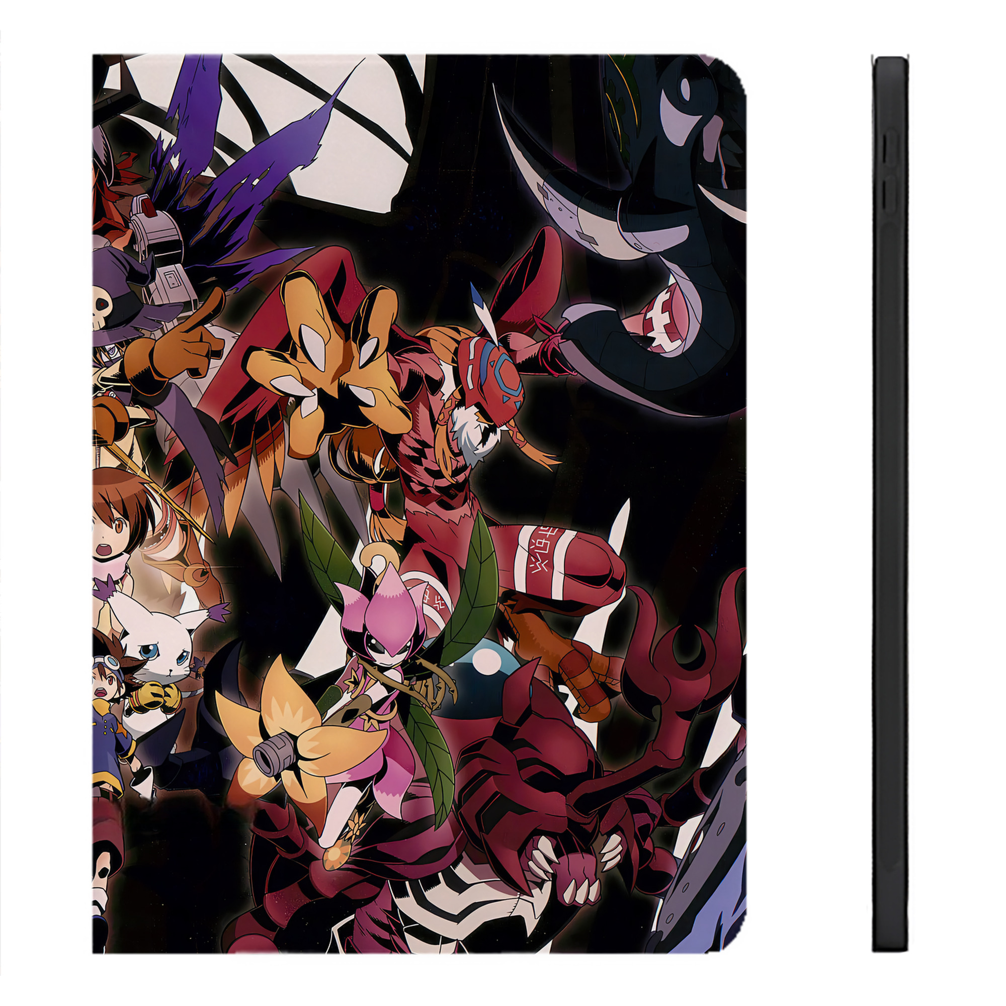 （画像用） Digimon デジタルモンスター/デジモン IPadケース ペンホルダー付き ブックスタイルデザイン